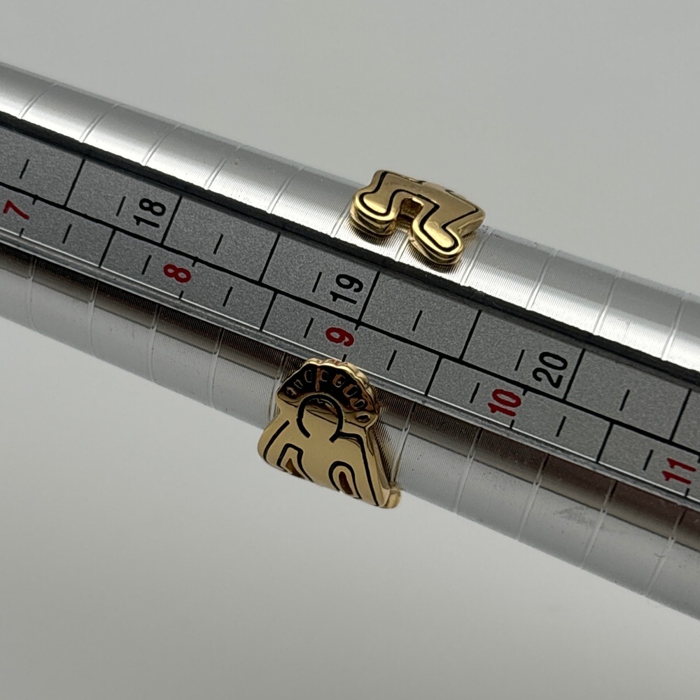 Gold Color Ring Size 9 - Keith Haring inspired design - Picture 3 of 3